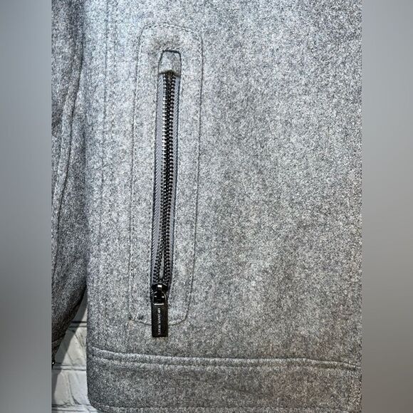 Michael‎ Kors Wool Polyester Pea Coat Grey Gray EUC Mens Medium - Picture 4 of 8